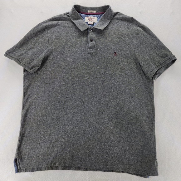 Bundle Of 2 Original Penguin Men's Classic Fit Polo Sz. XL Gray Pink Casual - Picture 7 of 9